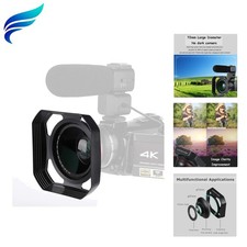 37mm-72mm Camera Lens Hood, Lens Hood Sun Shade/, Reduces Lens and Glare for ...