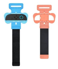 Wrist Bands for Nintendo Switch 2 Just Dance 2Pk Blue/Red NSW 2 New