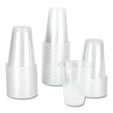 Karat CKC7 7 oz. PET Plastic Cups - Clear 1000/Carton New