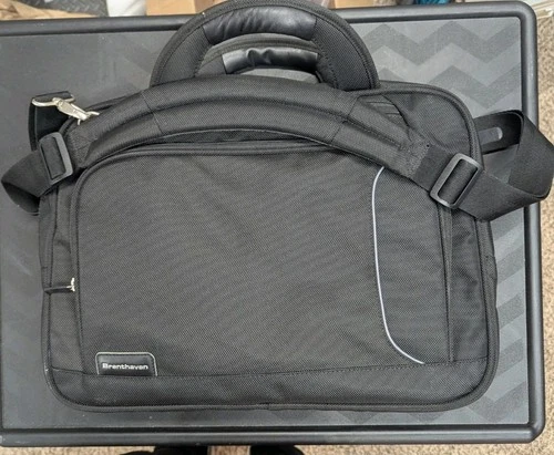 BRENTHAVEN PROSTYLE II-XF LAPTOP CASE BLACK CARRY BAG WITH SHOULDER STRAP