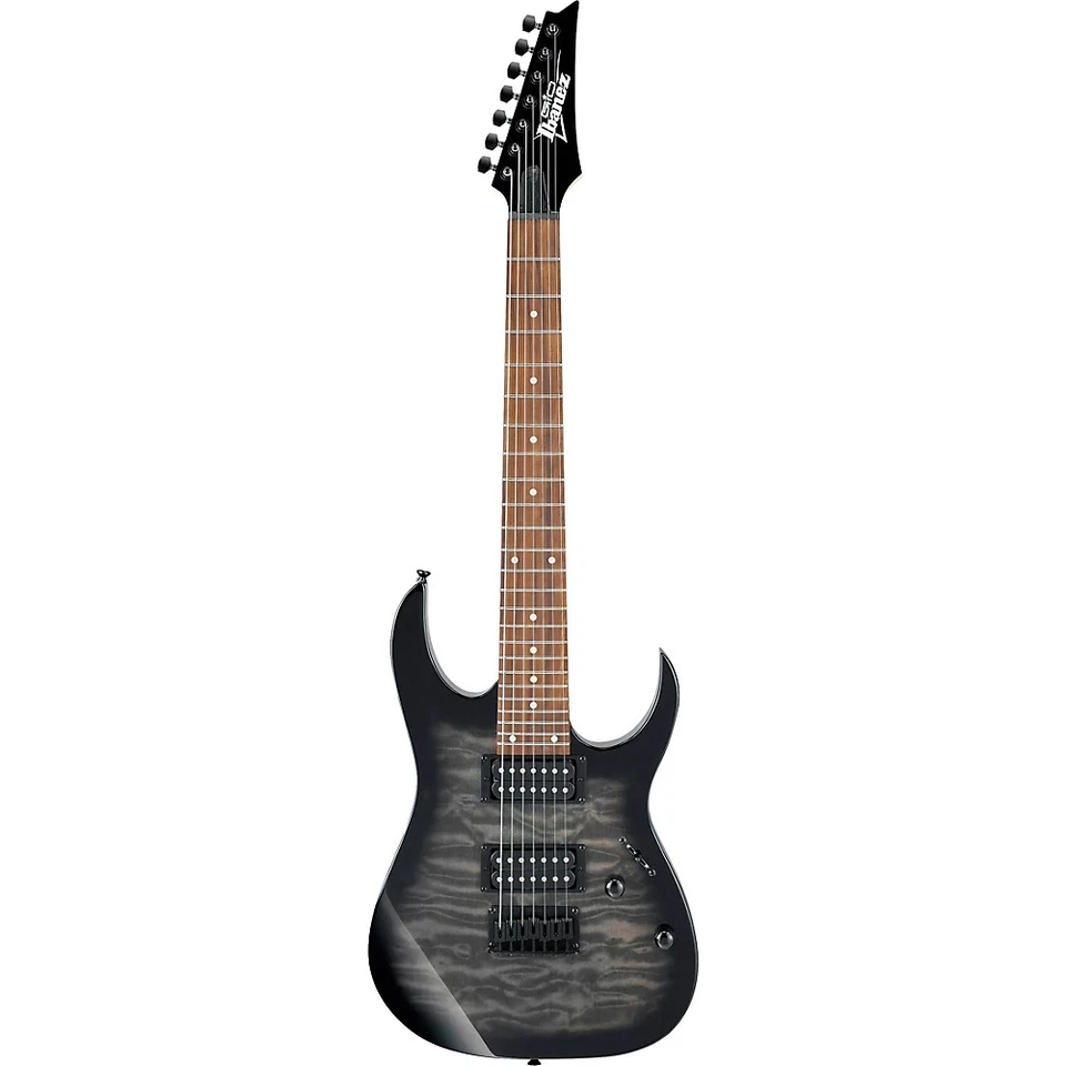 Ibanez GRG7221QA 7-String Electric Guitar Transparent Black Sunburst - Image 3 of 4