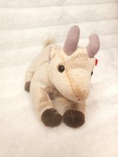 Ty Beanie Baby Goatee Goat Beanbag Plush Original Tag 1999 PE 4235 Gen 4 or 5