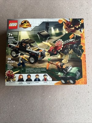 LEGO Jurassic World 76950 Triceratops Pickup Truck Ambush Retired