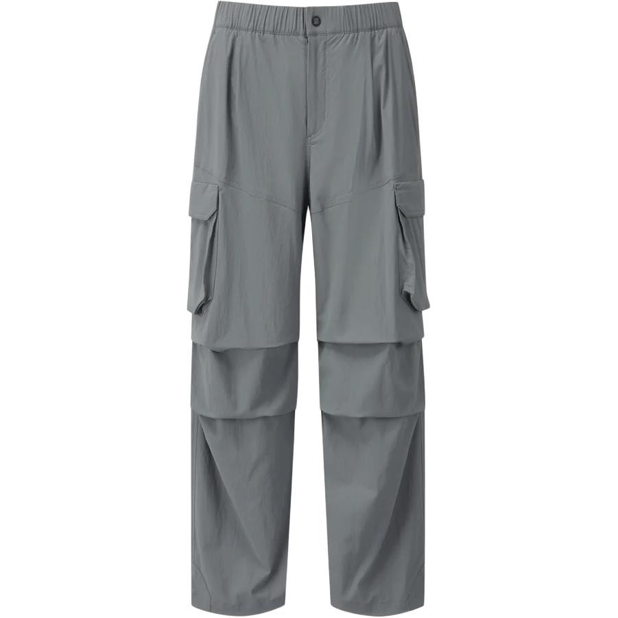 Salomon Logo Letter Mid Waist Loose Straight Work Pants
