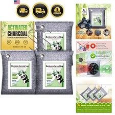 Activated Charcoal Odor Absorber for Strong Odor, Basement, Cars, Closets, Sh...