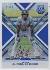 2016 Panini Elite Extra Edition Aspirations Blue 33/50 Anfernee Grier Auto 0g4
