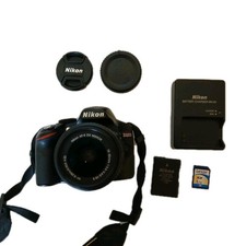 Nikon D3200 24.2MP DSLR Camera Kit w/ 18-55mm VR Lens Battery/charger 1g Sd