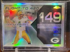 2007 Topps Chrome Brett Favre Flight To 420 Refractor #BFC-BF149 ~ #’d 175/199