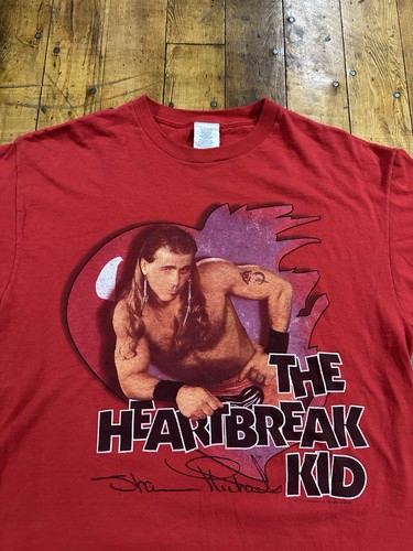 Vintage Shawn Michaels 1995 Heartbreak Kid Shirt Size L WWF WWE HBK