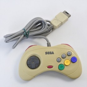 Sega Saturn White Official Controller HSS-0101 Control Pad Working Tested 2609
