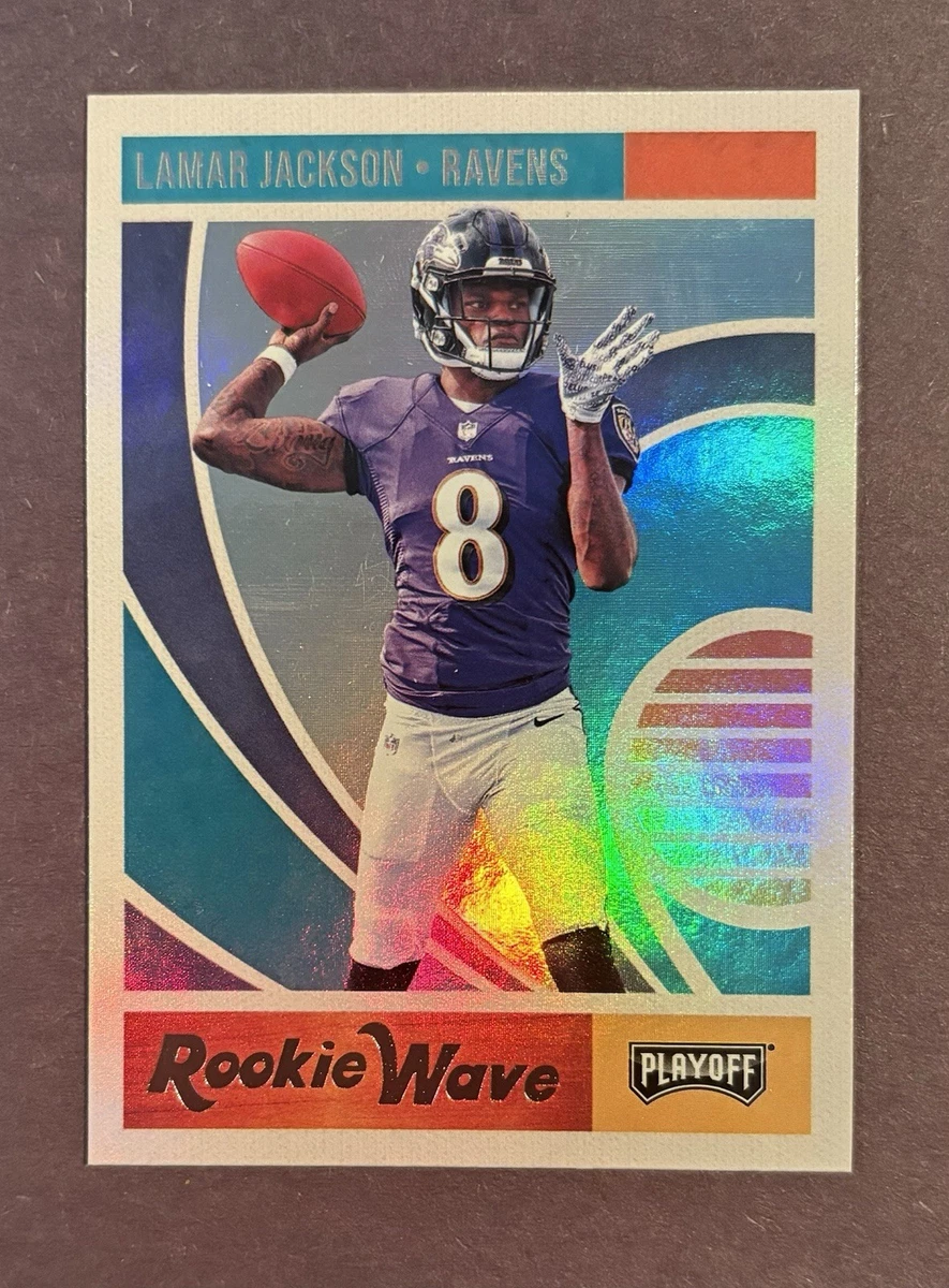 Lamar Jackson 2018 Panini Limited Auto Rookie Card #ED10 – Hard Signed