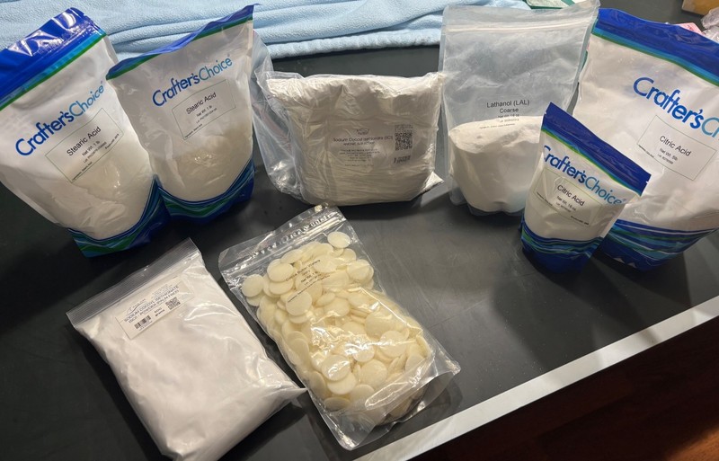 Soap and Bath Bomb supplies