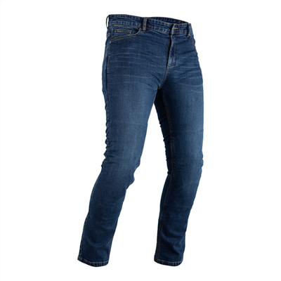 RST Tapered Fit CE verstärktes kurzes Bein mittelblau Urban City Denim Motorrad...