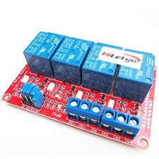 12V 4 Channel Relay Module with OPTO-Isolated Support High and Low Level Small