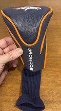 Team Golf Denver Broncos 3 Fairway Wood Golf Club Head Cover Orange Blue NFL