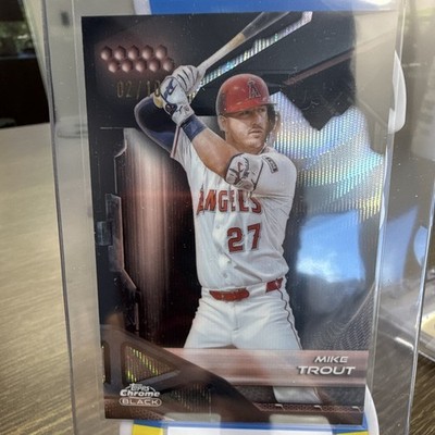 Topps 2026 Chrome Black Mike Trout Angels #2 Serial Numbered 02/10