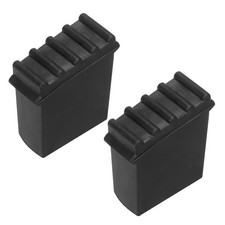 2Pcs Ladder Feet Mat Non-Slip Rubber Ladder Cover Accessory Replacement Black