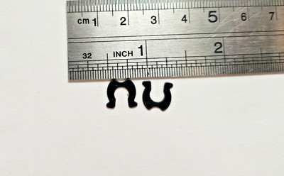 (2) NEW Lionel PN 480-18 Black Oxide Horse Shoe Retaining Clips FREE SHIPPING