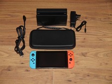 Nintendo Switch Neon blue and red handheld games console system