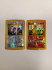 Vintage Japanese Pokemon Card Stickers, Charmander, Rattata