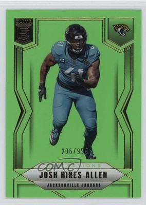 2025 Panini Donruss Elite Aspirations Lime Green /999 Josh Hines-Allen #64 1tl8