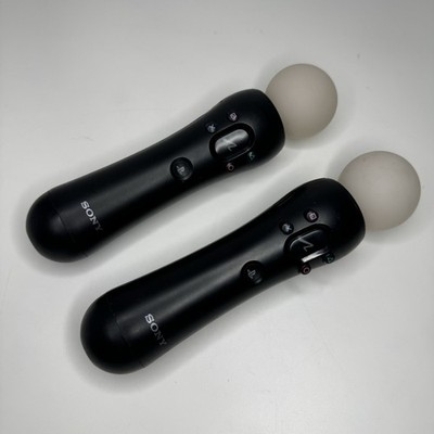2x Original Sony Playstation Move Motion Controller Schwarz PS3 PS4