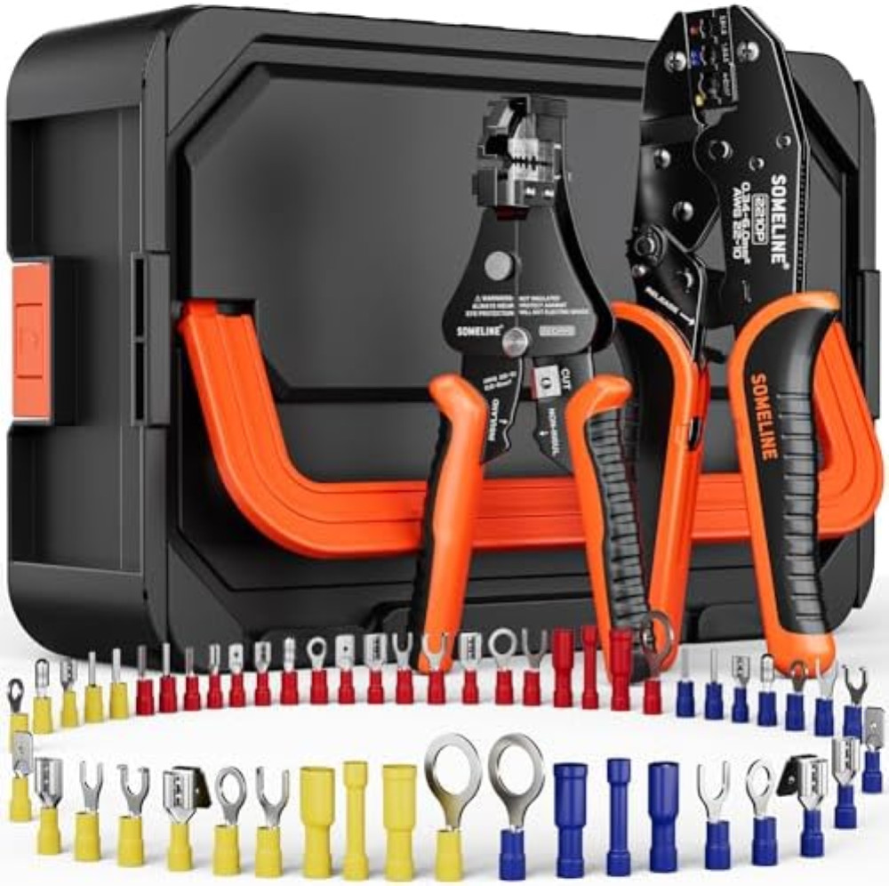 Offerta SOMELINE: Kit Pinza Crimpatrice + 51 Varietà Capicorda Prezzo Top