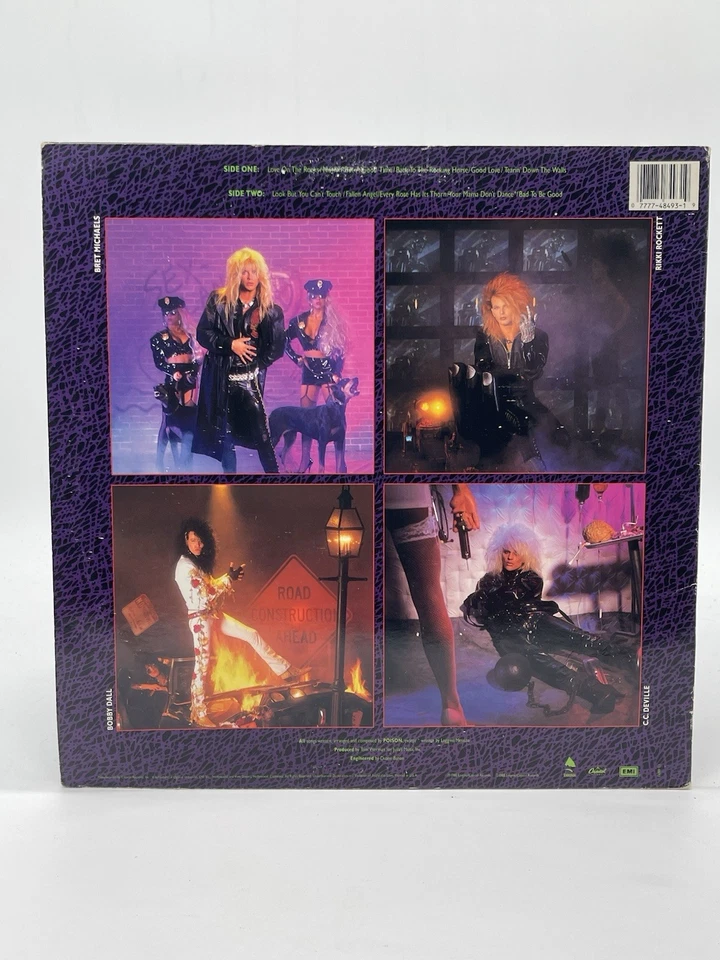 POISON OPEN UP AND SAY AHH 12" LP VG+ VINYL RECORD CAPITOL 1988 - Imagem 2 de 4