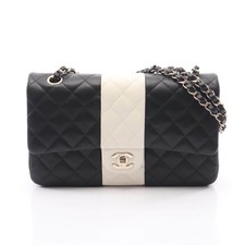 Chanel Matelasse Lambskin Shoulder Bag Women Black One Size 830099