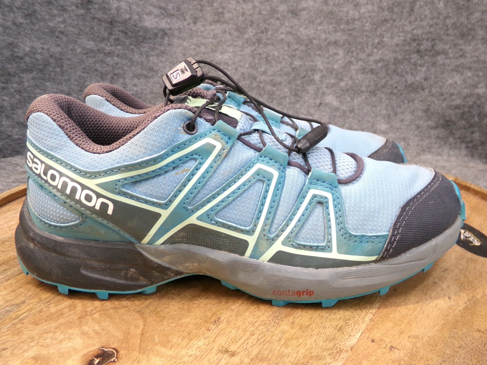 Scarpe da trekking Salomon Speedcross 3 blu sneakers bambini giovani taglia 4 US 414472