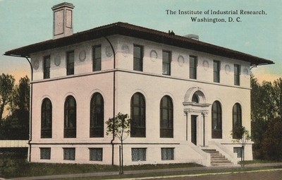 Inst. of Industrial Research Building, 1911 Postcard, Washington, D.C