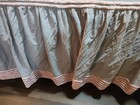 Gray Pink Floral Chenille Bedspread Shabby Chic Cottagecore Fits Queen — photo 5