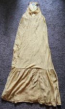 Womens Yellow Nine West Maxi Dress Size Small