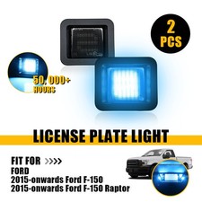 Rear Ice Blue LED License Plate Tag Lights Fit Ford F-150 & RAPTOR 2015-2024 USA