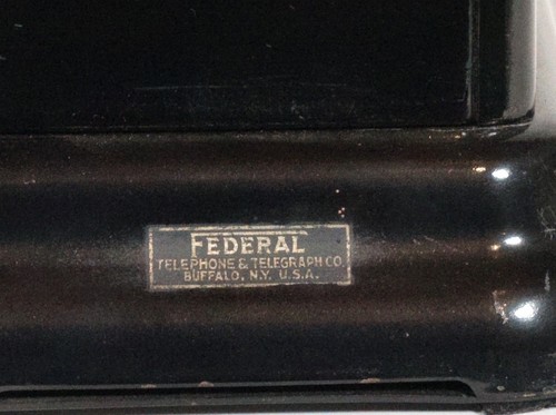 Minty 1922 Federal Jr. Radio w/Orig. Crystal Detector & Federal Headset * Works - 第 10/18 張圖片