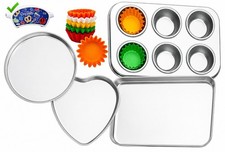 Deluxe Pan Set Compatible with Easy Bake Ultimate Oven  CUPCAKE LINERS FIT 