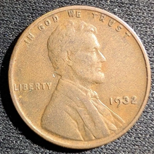 1932-P Wheat Penny Cent Fine or better (F or better) Condition - Single Coin