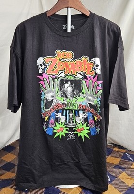 Men's Rob Zombie Freaks on Parade Tour 2022 Black T Shirt Size 2XL