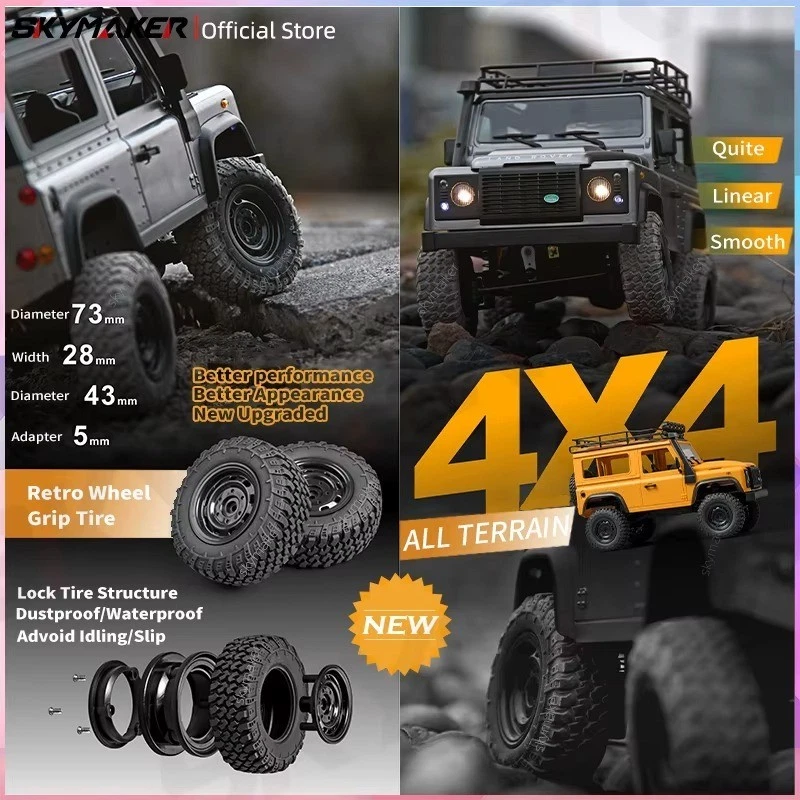 MN99S MN98 1:12 RC Rock Crawler 4WD 2.4G RTR Auto Fuoristrada Defender 2024 - Immagine 2 di 4