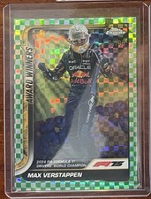Max Verstappen 2025 Topps Chrome Green Refractor  F-1 Red Bull #01/99 Car #