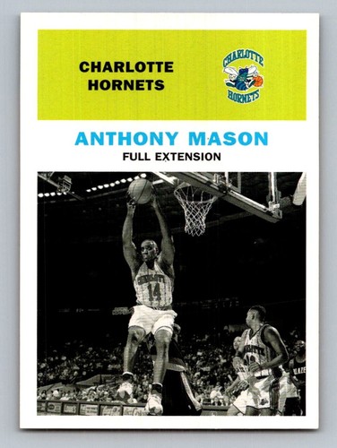 Anthony Mason Forward Charlotte Hornets Vintage 61 Card 129 Memorabilia - Bild 2 von 12