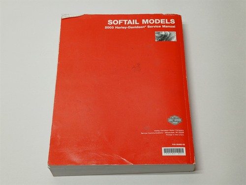 Harley-Davidson 2003 Anniversary Softail Models Service Manual 99482-03 - Picture 4 of 6
