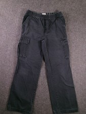 The Childrens Place Pants Boys 14 Cargo Utility Elastic Waist Charcoal Cotton