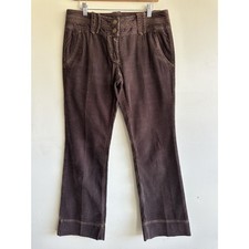 Tommy Hilfiger Brown Corduroy Cargo Pants Wide Leg Low Rise Women  s Size 10