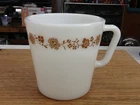 Vintage PYREX  1410 Butterfly Gold Coffee Mug Milk Glass FAST FREE SHIPPING