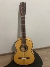 BENITO HUIPE Flamenco Guitar Blanca 2025 !!clavijas !!