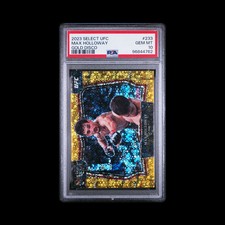 Max Holloway Gold Disco /10 PSA 10 - 2023 selezionare UFC