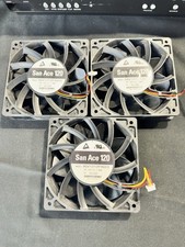 3 Sanyo San Ace 120 Cooling Fan 9GV1212P4G03 120x120x25mm 12V 1.68A 4-Wire 4Pin