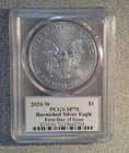 2020-W Burnished American Silver Eagle NGC SP70 MS70 Balan Auto (704)
