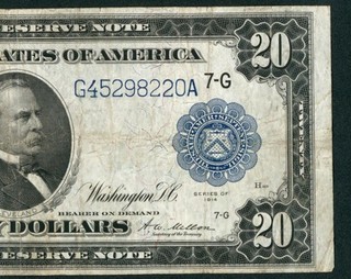 $20 1914 Federal Reserve Note DAILY CURRENCY AUCTIONS